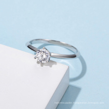 Hot Sale Lady Jewelry 925 Sterling Silver Moissanite Ring